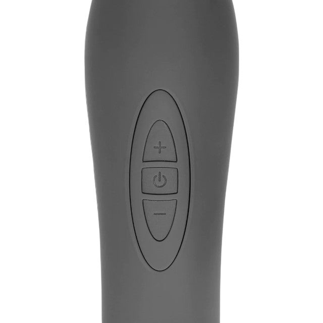 Aparat de masaj LOVELINE Powerful Wand Vibrator, pentru corp și zone intime, 20 funcții de vibrație, gri