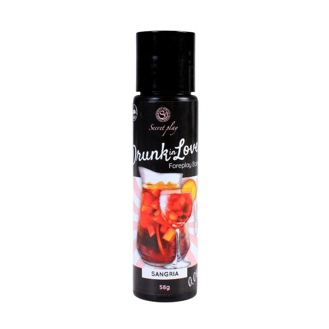 Balsam intim comestibil SECRET PLAY Drunk in Love - Sangria, pentru corp și zone erogene, cu aromă de sangria, 58 gr