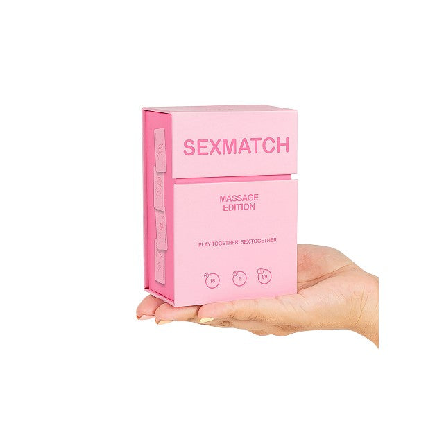 Carti Secret Play Sexmatch - Massage Edition, joc pentru cupluri, roz