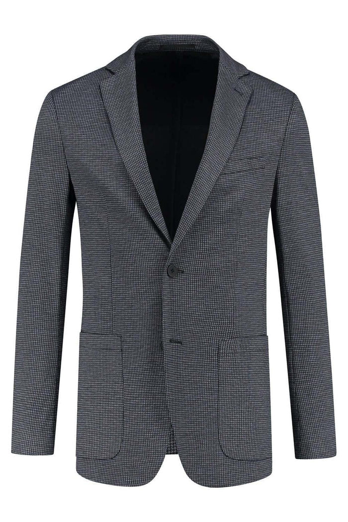 Colbert pied-de-poule navy