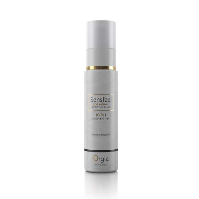 Crema cu feromoni Orgie SensFeel for Woman Seduction Elixir, afrodisiac 10 in 1 pentru par si corp femei, 100 ml