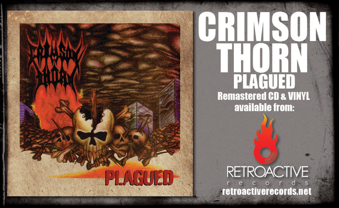 CRIMSON THORN - PLAGUED (*VINYL, 2023, Bombworks) Brutal 90's Thrash / 2023 Audio rip & remaster!