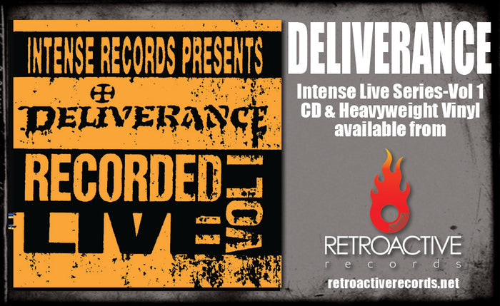 DELIVERANCE - INTENSE LIVE SERIES VOLUME 1 (*NEW-CD, 2024, Retroactive) Remastered + Stryper cover