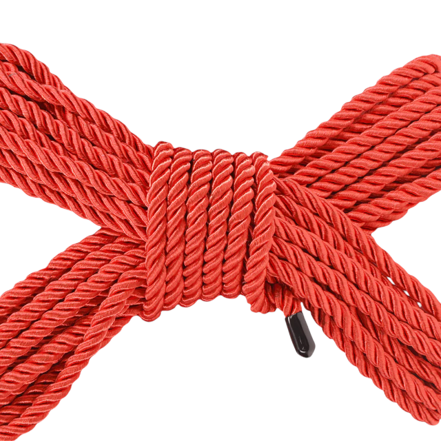 Frânghie OUCH! Bondage Rope, pentru jocuri erotice BDSM, lungime 10 metri, culoare roșu