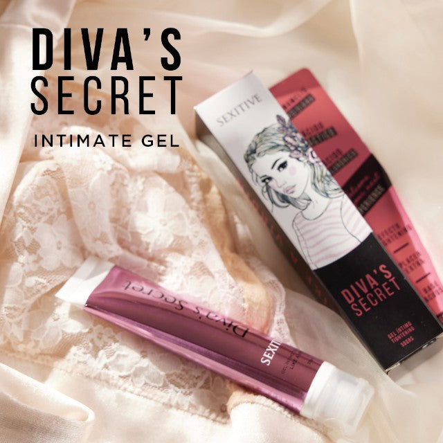 Gel pentru strâmtarea vaginului SEXITIVE Diva’s Secret - Tightening, cu acid hialuronic și acid lacid, 30 g