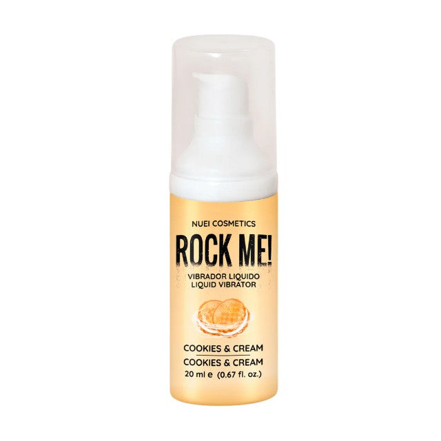 Gel Vibrator Nuei - Rock Me, pentru stimulare clitoris si excitare, cookies and cream, 20ml (PTS)