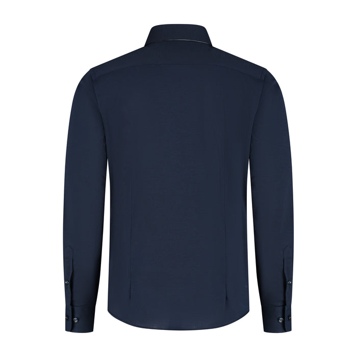 GENTS knit pique navy