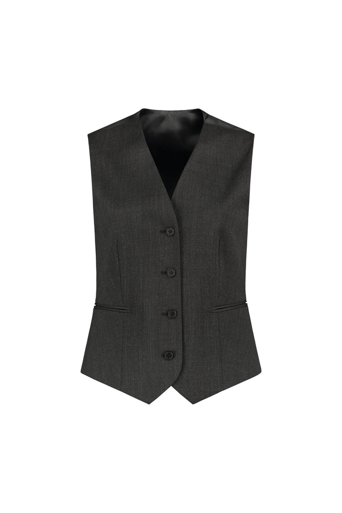 GENTS Mix Match Vest PW AN in dark grey, stylish design with modern comfort features.