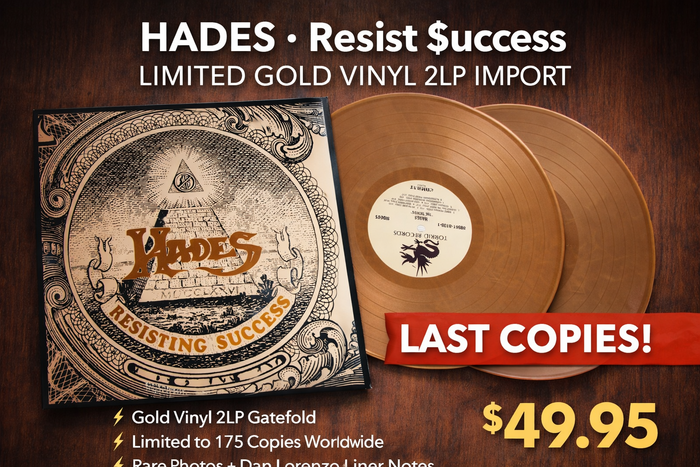 Hades - Resisting Success + Demos (New 2-LP Gold Vinyl, 2022, The Crypt) Import Thrash *Last Copies!