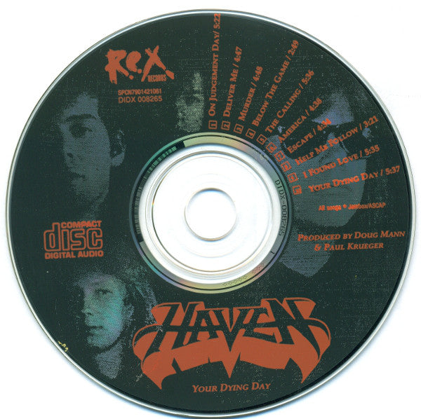 HAVEN - YOUR DYING DAY (*NEW-CD, 1990, R.E.X.) Sealed Original Issue