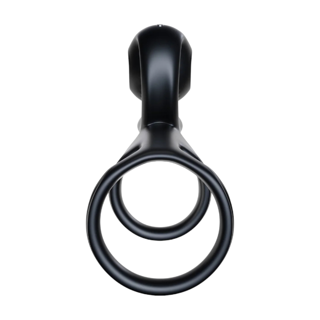 Inel dublu pentru penis SNAIL VIBE Jovi Dual Couples, cu telecomandă, 2 motoare, 5 funcții de vibrație, culoare negru