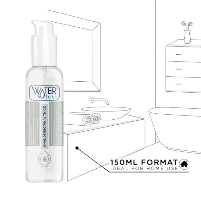 Lubrifiant anal WATERFEEL Anal Thick, pe bază de apă, compatibil cu prezervative, fără parfum, 150 ml