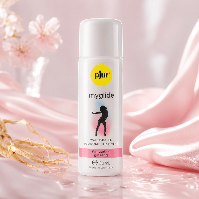 Lubrifiant premium stimulare Pjur My Glide, Ginseng, pentru femei, 30 ml