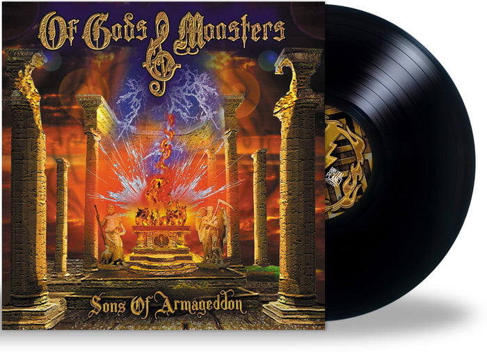 OF GODS & MONSTERS - SONS OF ARMAGEDDON (NEW-VINYL Black or Red, 2020, Retroactive) 200 Red / 100 Black - Tim Gaines of STRYPER + Dead Daisies/Hardline/Omen/Journey
