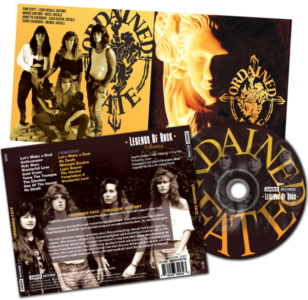 ORDAINED FATE - ORDAINED FATE (Legends of Rock) (*NEW-CD, 2019, Girder) Remastered + 7 Bonus Tracks!