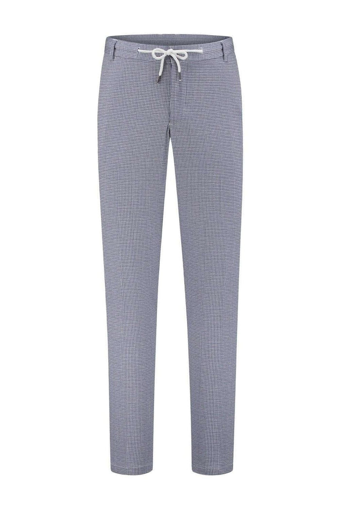 Pantalon pied-de-poule blauw