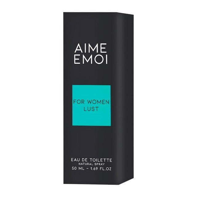 Parfum cu feromoni RUF Aime Emoi Lust, pentru femei, note de cocos, floare de portocal și ylang ylang, 50 ml