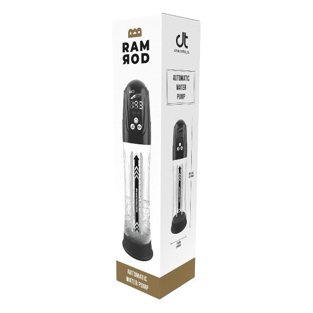 Pompă pe bază de apă DREAMTOYS Automatic Water Pump, pentru mărirea penisului, 4 intensități, 4 viteze, transparentă