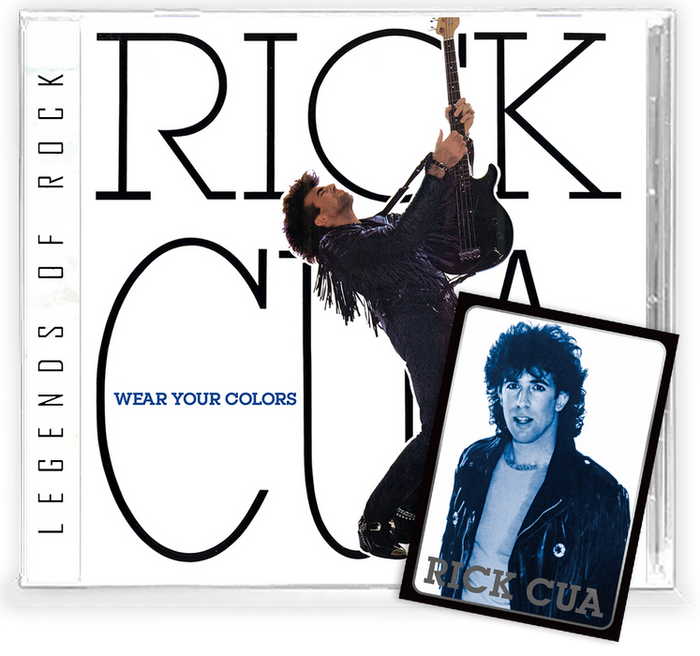 Rick Cua - Wear Your Colors (CD) 2022 Legends of Rock, Remastered, w/ Collectors Trading Card