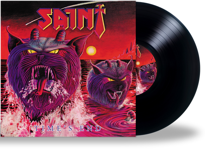 SAINT - TIMES END (NEW-VINYL Black or Red 180 Gram 2020, Retroactive) 200 Red / 100 Black