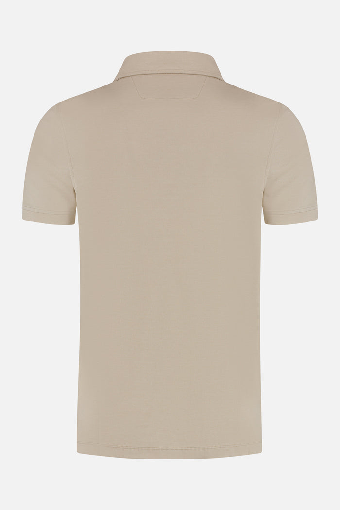 Shirt-polo 2-tone beige