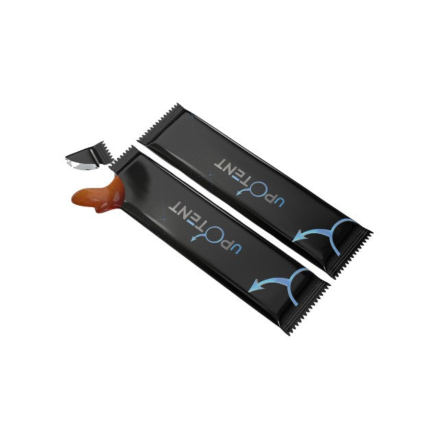 Supliment alimentar cu miere uPOTENT, ajută la susținerea potenței și erecției, cu Tribulus Terrestris, 5 plicuri x 10 g