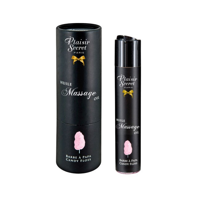 Ulei de masaj Plaisir Secret Barbe a Papa, aromă vată de zahăr, vegan, 59 ml