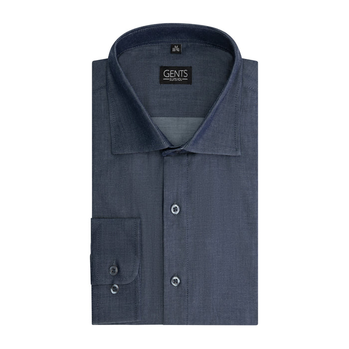 Uni denimblauw