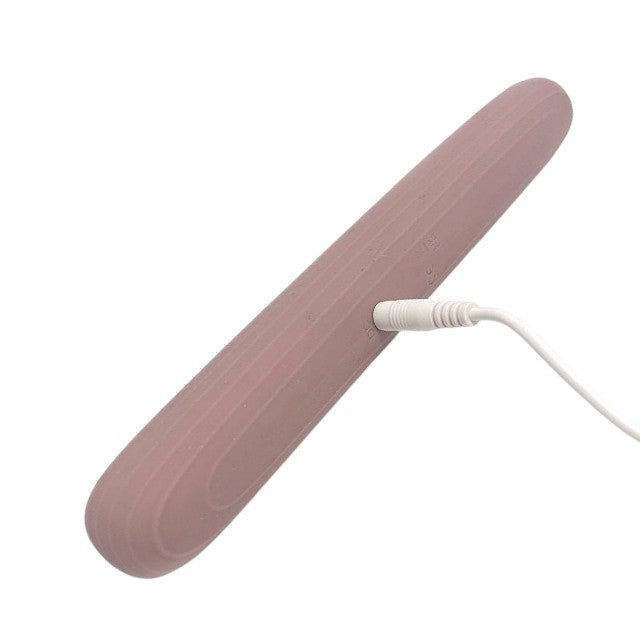 Vibrator DREAMTOYS Nude Ailee Double Vibrator, cu două capete, 10 funcții de vibrație, rezistent la apă IPX6, mov