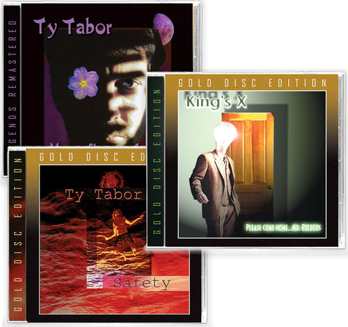 3-CD BUNDLE - TY TABOR - SAFETY + MOONFLOWER / KING'S X - MR. BULBOUS