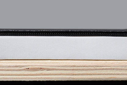 A graphic showing the layers of the REP 3-in-1 Soft Plyo Box: wood, soft foam, thick vinyl.