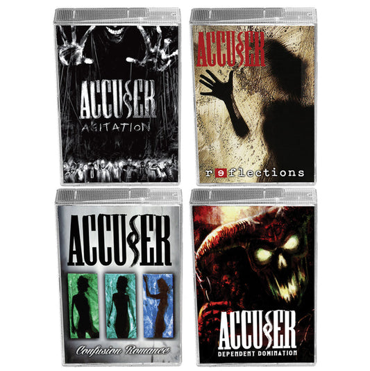 4-CASSETTE BUNDLE - ACCUSER - AGITATION/REFLECTIONS/CONFUSION/DEPENDENT