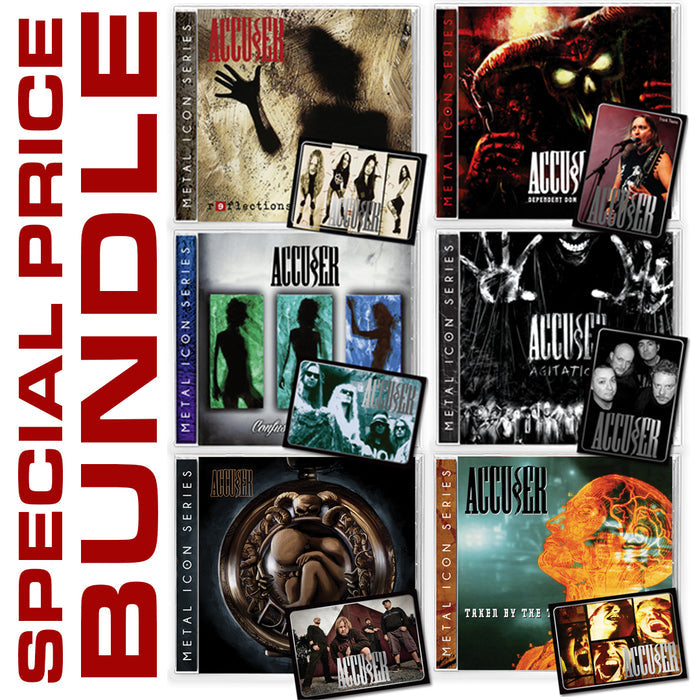 6-CD BUNDLE - ACCUSER - REFLECTIONS + AGITATION + THROAT + DEPENDENT + DIABOLIC + CONFUSION THRASH