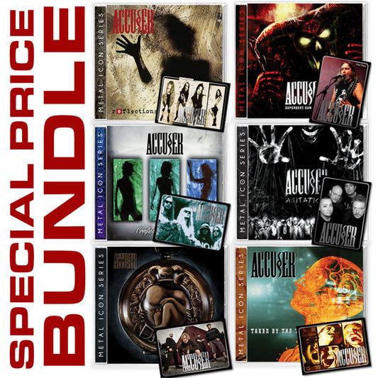 6-CD BUNDLE - ACCUSER - REFLECTIONS + AGITATION + THROAT + DEPENDENT + DIABOLIC + CONFUSION THRASH