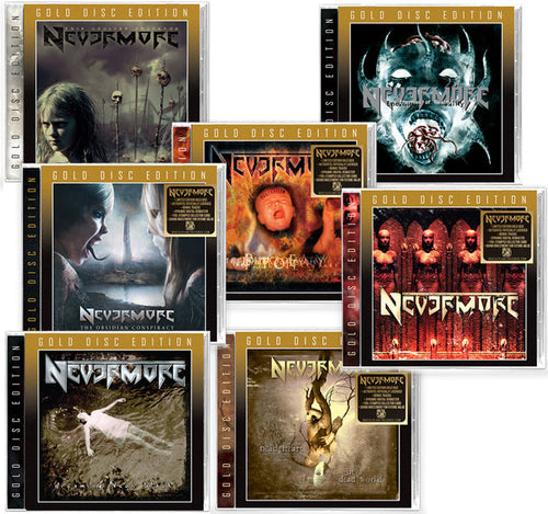 7-CD BUNDLE - NEVERMORE GOLD DISCS - DEBUT + ENEMIES + DREAMING + POLITICS + OBSIDIAN + GODLESS + DEAD HEART
