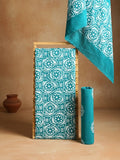 Indiehaat | Pure Mul Cotton Hand Wax Batik Suit Blue
