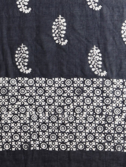 Indiehaat | Pure Mul Cotton Hand Wax Batik Suit Blue