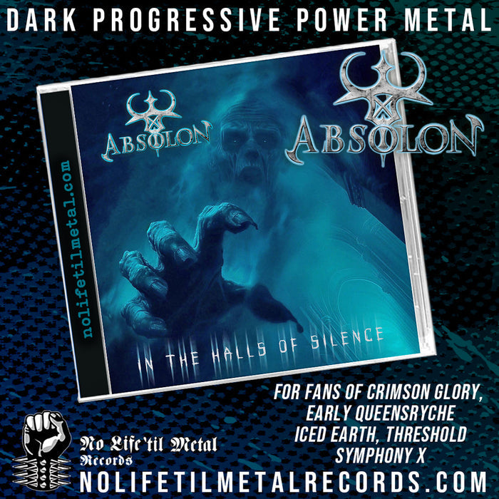 Absolon - In The Halls of Silence (New-CD, 2025, NoLifeTilMetal) FFO Malachia Queensryche Crimson Glory