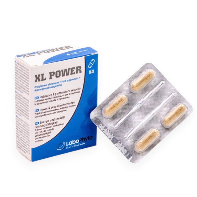 Afrodisiac capsule, XL POWER, Labophyto, 4 în 1, erecție, calitate spermă, testosteron, 4 capsule