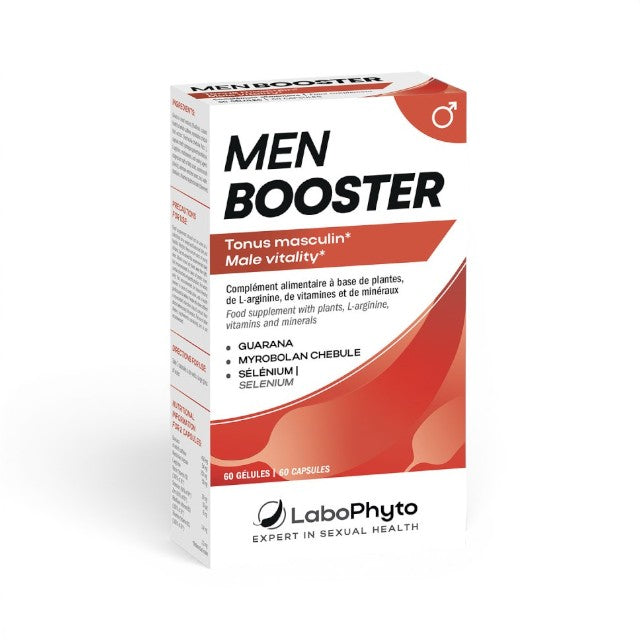 Afrodisiac MEN BOOSTER, Labophyto, pentru cresterea apetitului sexual si erectie, 60 capsule