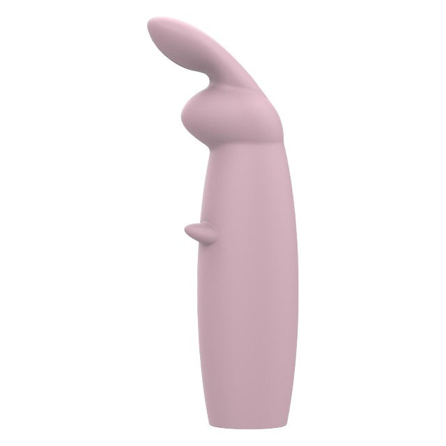 Aparat de masaj DREAMTOYS Nude Hazel Rabbit Massager, în formă de iepuraș, 10 funcții de vibrație, roz