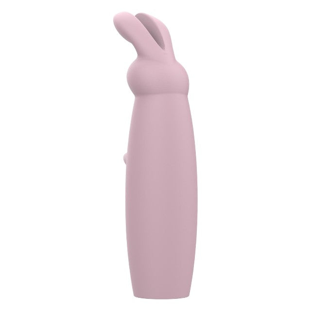 Aparat de masaj DREAMTOYS Nude Hazel Rabbit Massager, în formă de iepuraș, 10 funcții de vibrație, roz