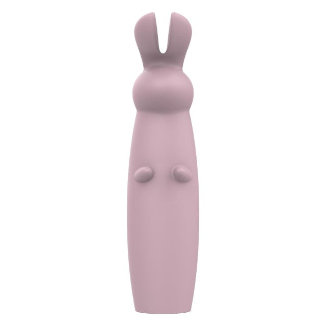 Aparat de masaj DREAMTOYS Nude Hazel Rabbit Massager, în formă de iepuraș, 10 funcții de vibrație, roz