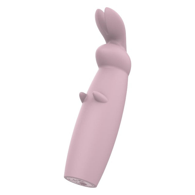 Aparat de masaj DREAMTOYS Nude Hazel Rabbit Massager, în formă de iepuraș, 10 funcții de vibrație, roz