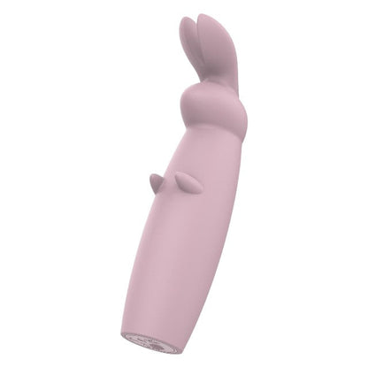 Aparat de masaj DREAMTOYS Nude Hazel Rabbit Massager, în formă de iepuraș, 10 funcții de vibrație, roz