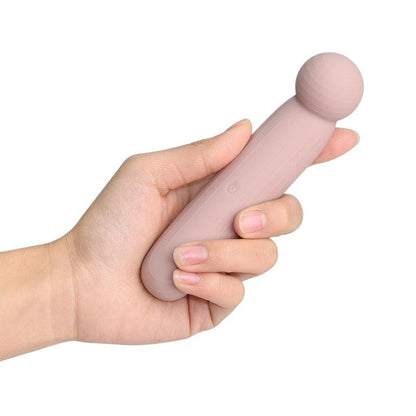 Aparat de masaj DREAMTOYS Nude Liv Pressure Point Vibrator, 10 funcții de vibrație, rezistent la apă IPX6, culoare roz