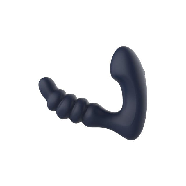 Aparat de masaj DREAMTOYS Startroopers Voyager, pentru stimulare anală și punctul P, 7 funcții de vibrație, albastru