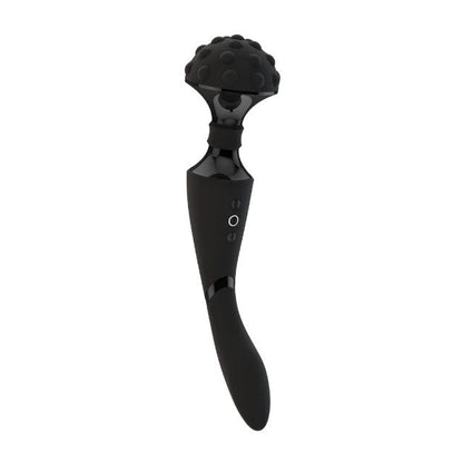 Aparat de masaj dublu VIVE Shiatsu Double-Action Massager Wand, pentru corp și punctul G, 10 funcții de viteză, negru