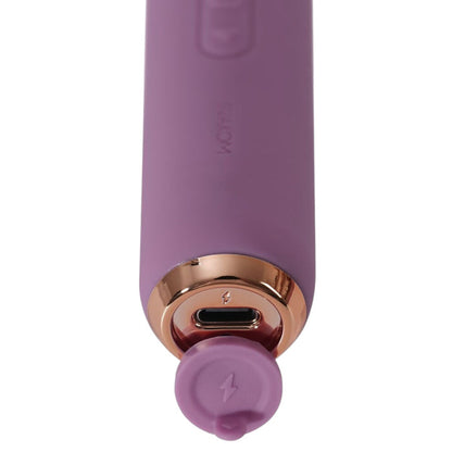 Aparat de masaj interactiv SVAKOM Mini Emma Neo, vibrator wand cu 6 funcții de vibrație, control prin aplicație, mov