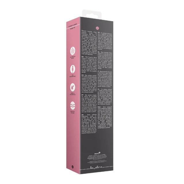 Aparat de masaj LOVELINE Powerful Wand Vibrator, pentru corp și zone intime, 20 funcții de vibrație, gri
